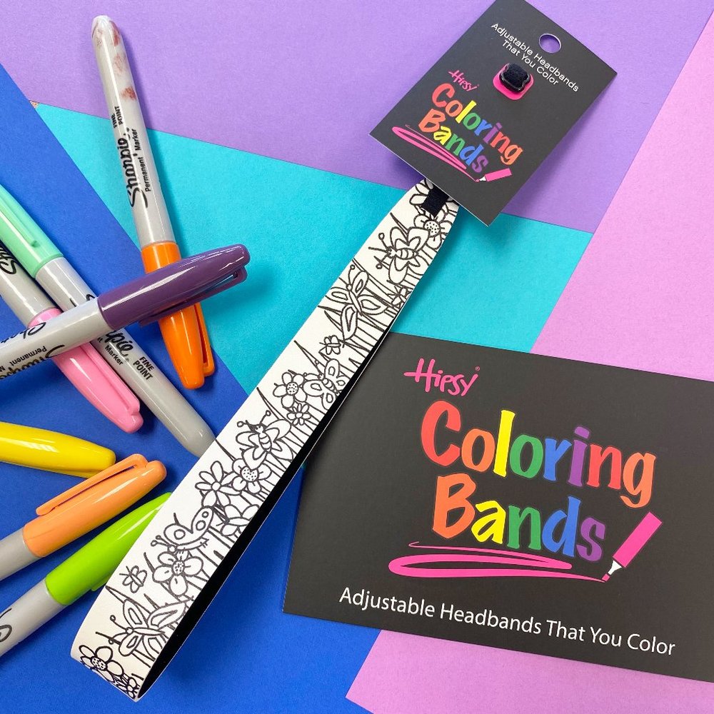 Hipsy Kids Butterflies Coloring Bands Headband Craft Project for Girls & Boys